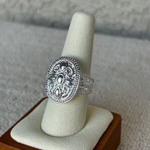 Intricate Design Silver Plated Ring